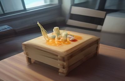 动漫风格的双男主角色对视画面，线条细腻，暖色调背景，体现双男主漫画的视觉风格